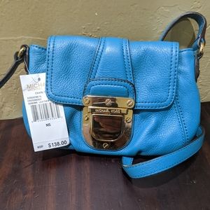 Never used blue Michael Kors crossbody purse